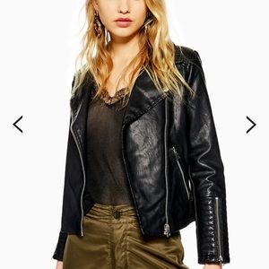 Black leather jacket